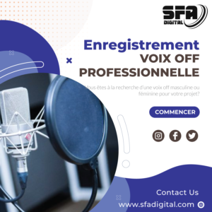 Enregistrement voix off professionnelle