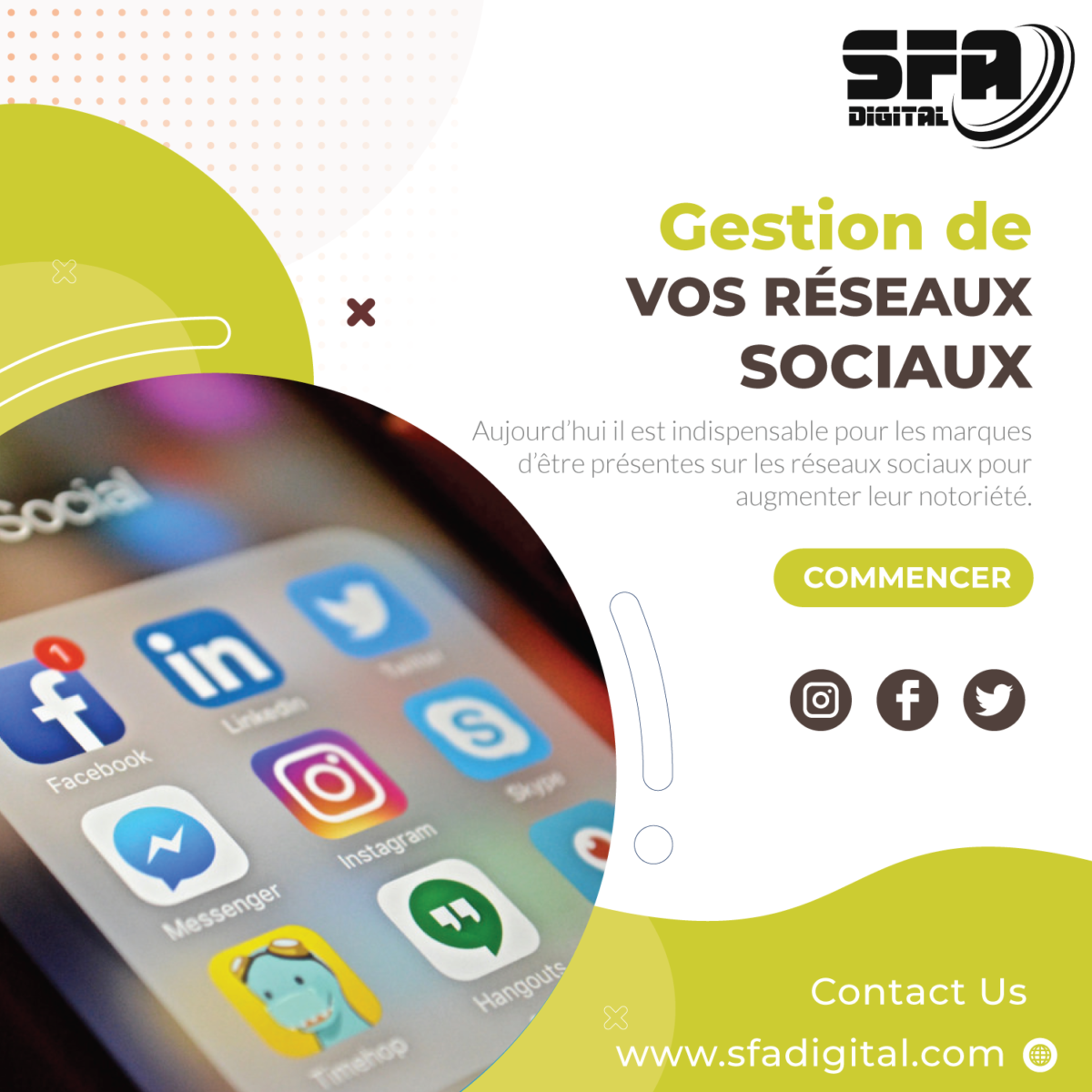 Gestion De Vos Réseaux Sociaux   Sfadigital